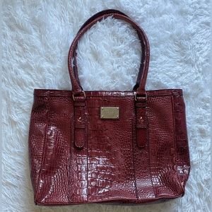 Nine West Crocodile Print Shoulder Bag